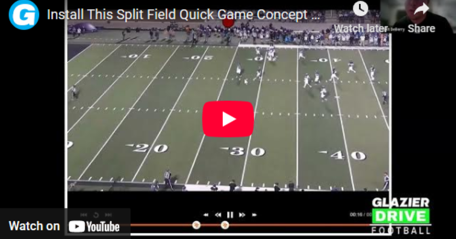 Install This Split Field Quick Game Concept - Watch Your Passing Game ...